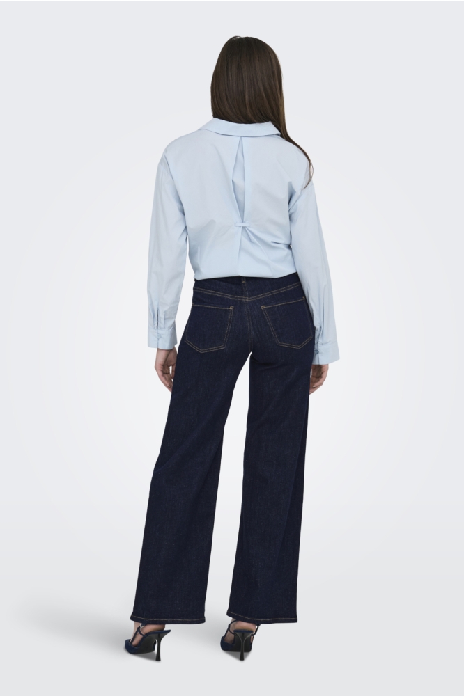 JDYFELINA-FINA HW WIDE RINSE JNSDNM 15354213 DARK BLUE DENIM